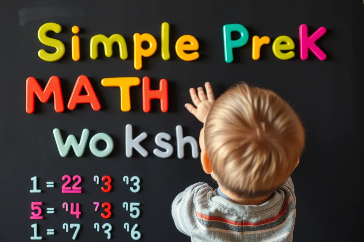 simple pre k math worksheets — Simple Pre K Math Worksheets