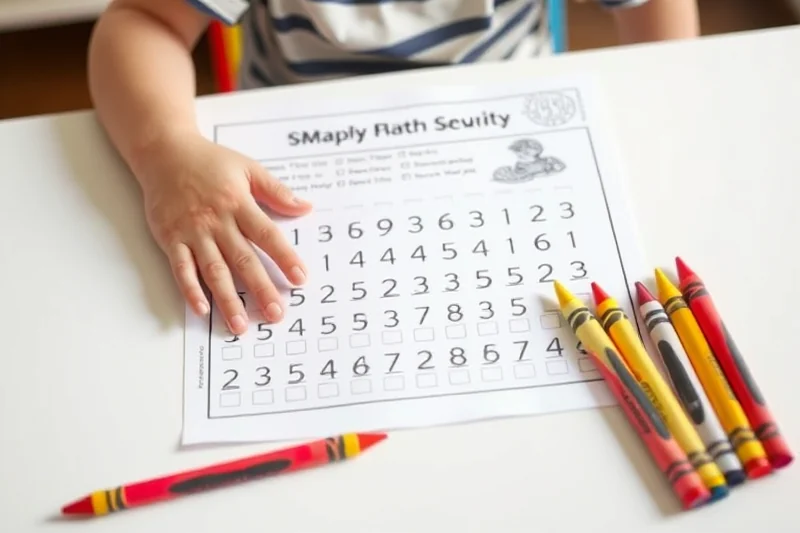 simple pre k math worksheets — Simple Pre K Math Worksheets (step by step)
