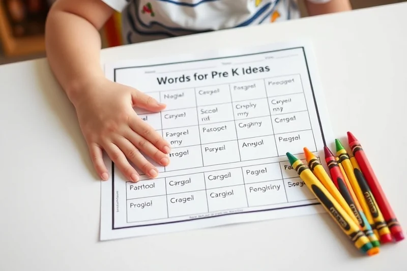 words for pre k ideas — Words For Pre K Ideas (step by step)