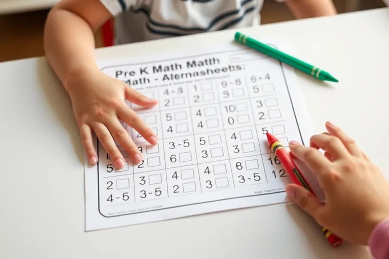 pre k math worksheets alternatives — Pre K Math Worksheets Alternatives (step by step)