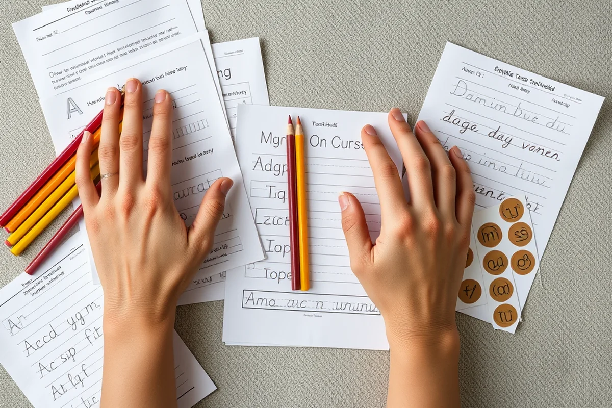 printable cursive tracing sheets — Printable Cursive Tracing Sheets (the finished result)
