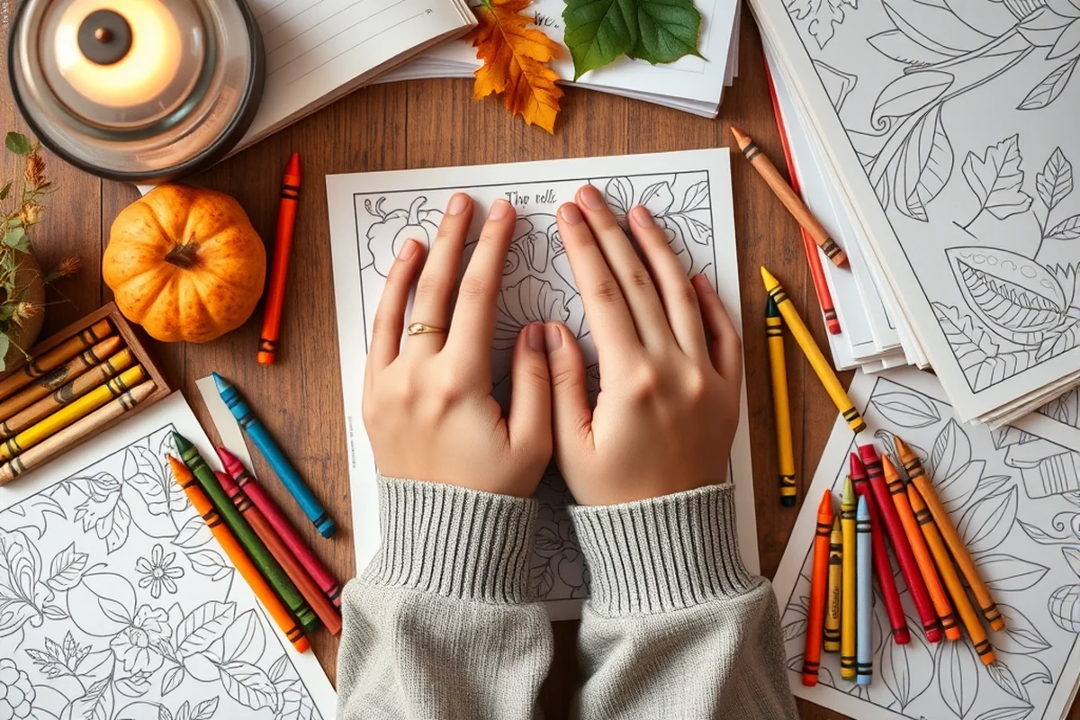 free printable fall coloring sheets — Free Printable Fall Coloring Sheets (the finished result)