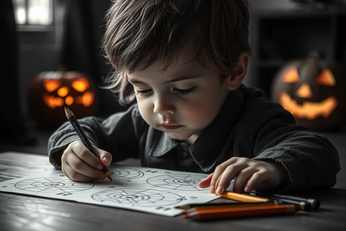 halloween printable coloring sheets — Halloween Printable Coloring Sheets (step by step)