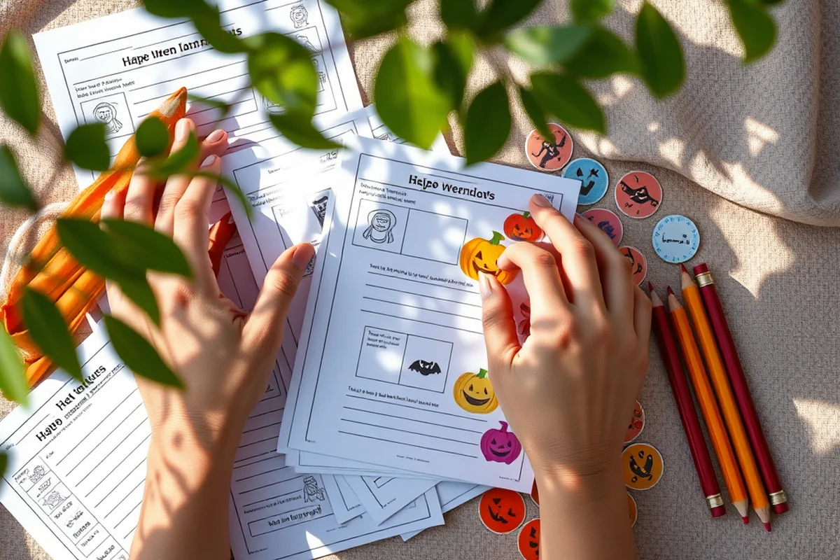 halloween printable coloring sheets — Halloween Printable Coloring Sheets (the finished result)