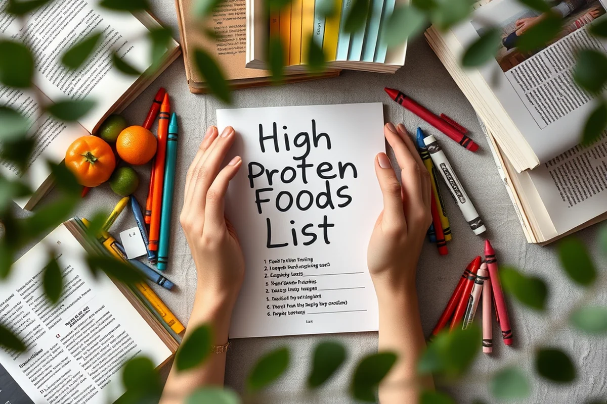 high protein foods list printable — High Protein Foods List Printable (the finished result)